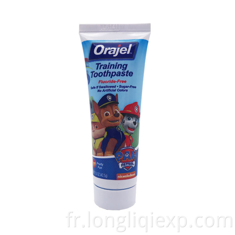 Dentifrice d'entraînement personnalisé sans fluor pour enfants sans sucre pour bébé 15OZ